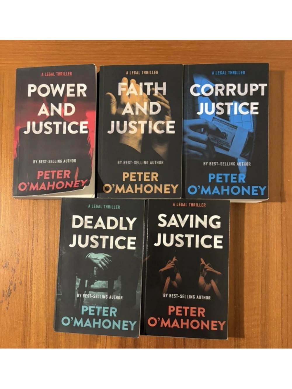 Tex Hunter Series #1-5 Lot Of PB Books Peter O'Mahoney Legal Thriller Justice